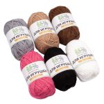 Пряжа Вязь Для игрушек / уп. 6 мот. по 10 г, 35 м, ассорти №3 Базовый микс