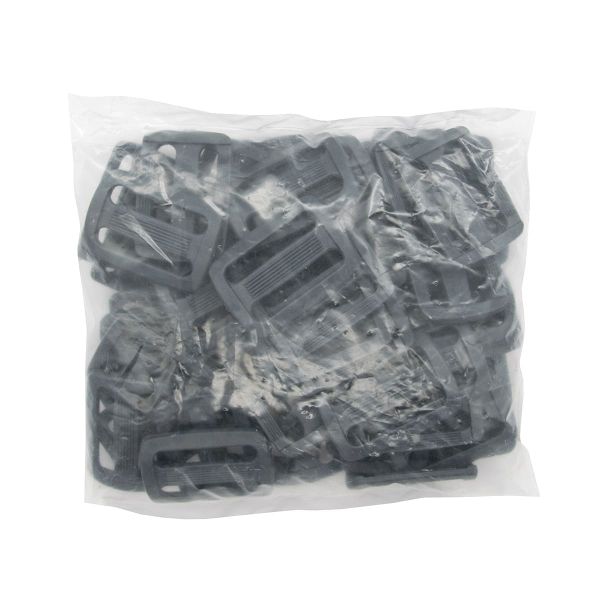 Пряжка, ПА, цветная, 30 мм (с156 т.серый), 50 шт