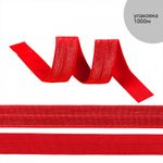 Резинка бельевая (окантовочная) блестящая 20.0 мм / 1000 метров, красный SD163