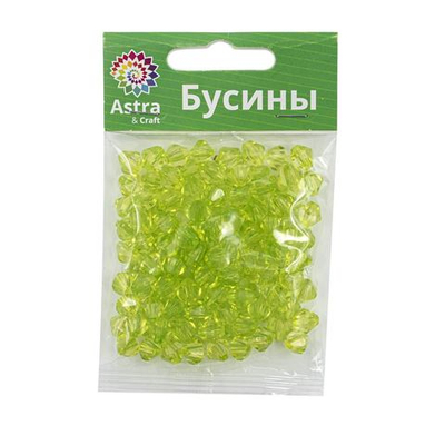 Бусины акрил ⌀8 мм, 25 г, ромбовидные, Astra&Craft, 54