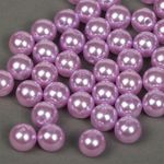 Бусины пластик (перламутр) ⌀12 мм, цв.092 сиреневый, уп.500г (530 шт), Magic4Hobby