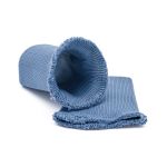 Манжеты трикотажные 8.0х9.5 см, 1 пара, средней плотности 14 кл, 1х1, 8189 джинс