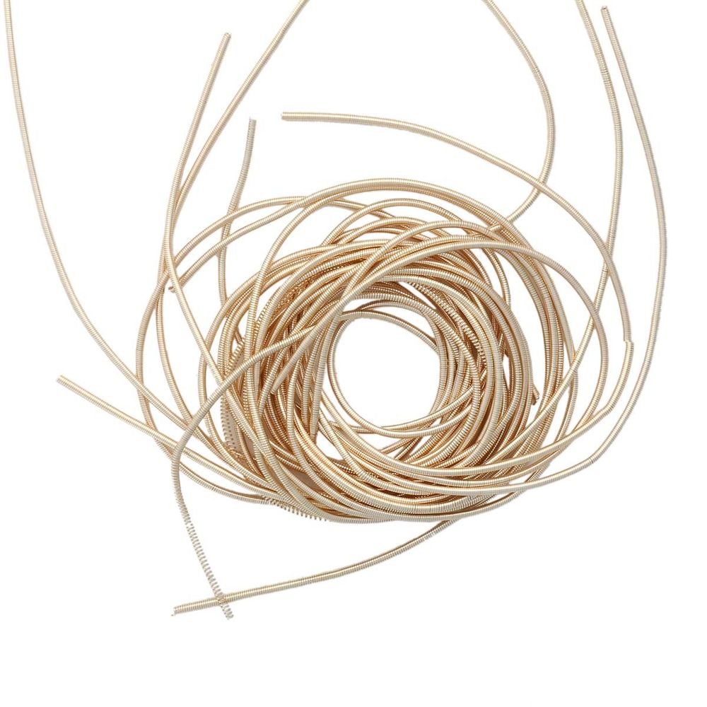 Канитель гладкая Светлое золото 1 мм, 5±0,1г