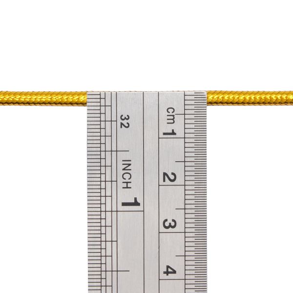 Шнур металлизированный ⌀3.0 мм / 50 метров, 0371-1011, золото