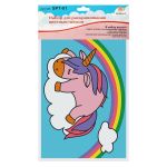 Набор для раскрашивания цветным песком №38 Единорог на облачке, 16.5х23 см, Hobbius SPT-01