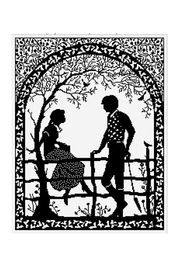 Набор для вышивания нитками Нитекс, Встреча 28х36 см
