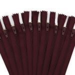 Молния спираль (витая) брючная Arta Т4 (4 мм) 1 зам., н/раз., 20 см, цв. 021 бордовый, уп.10 шт