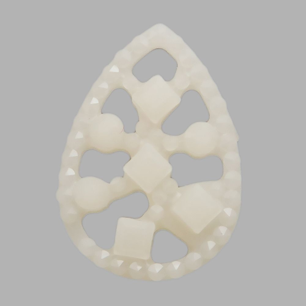 Украшение 10х14 (белый), CON2518, 10 шт