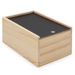 Заготовка для декорирования Шкатулка деревянная с выдвигающейся крышкой, сосна/ДСП/фанера из тополя, 20х13х9см
