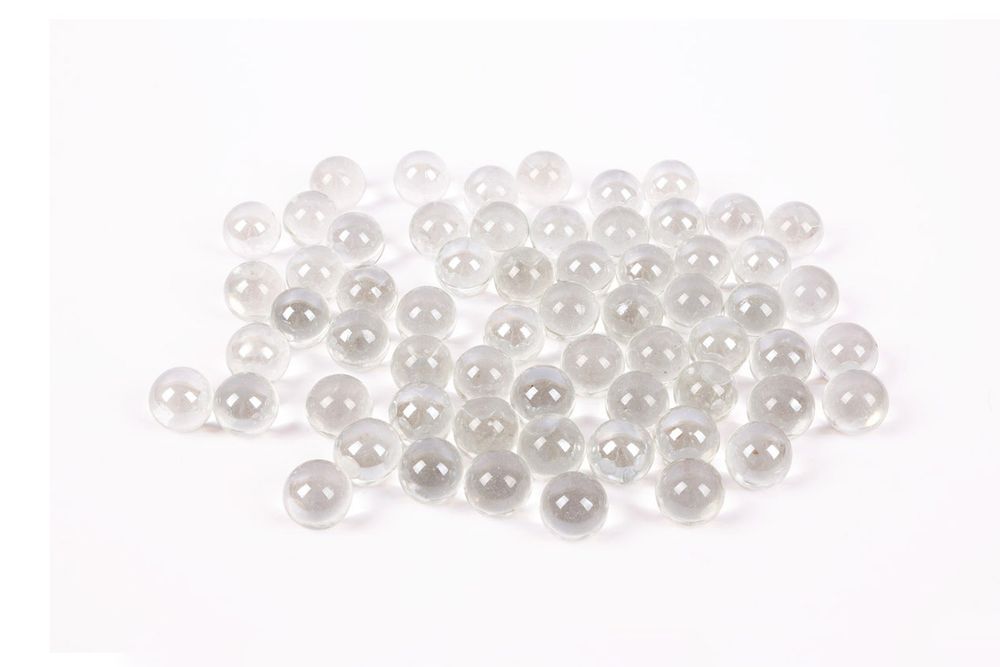 Шарики стеклянные 16 мм, 6х340 г, №04 прозрачный, Blumentag GLM-01/16