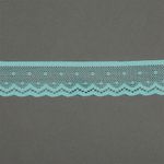 Кружево эластичное (стрейч) 25 мм, 8028, цв.F201 мятный уп.50м, Kruzhevo