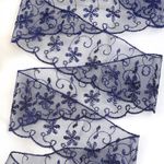 Кружево капроновое 65 мм / 13.7 м, 30011 цв.154 т.синий, Kruzhevo