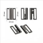 Пряжка-застежка для купальников металл 25.0 мм, 125SW цв.черный никель уп.10 шт