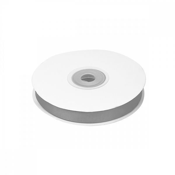 Лента репсовая (в рубчик) 12.0 мм / 22.8±1 метра, 012 серый, Magic4Hobby