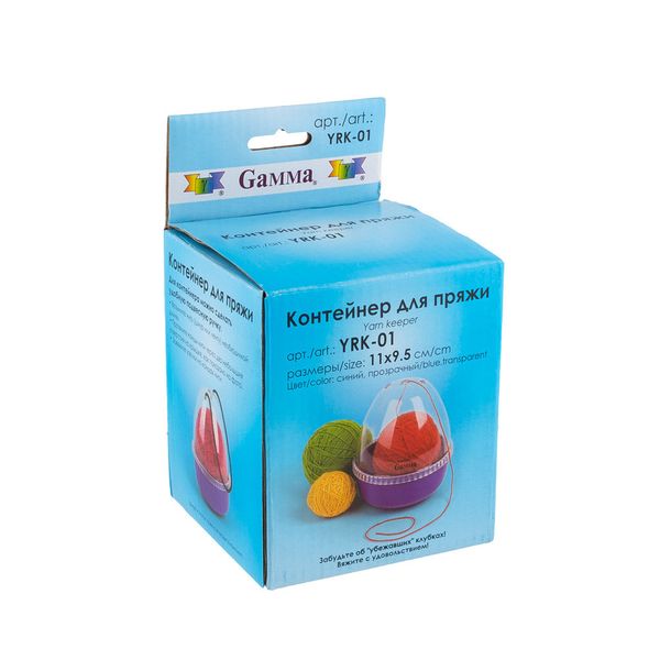 Контейнер для пряжи пластик малый 11х9.5 см, Gamma YRK-01