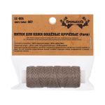 Нитки для кожи вощёные кручёные (Рами) 0.55 мм, 25 м, 007 серый, LC-004, Промысел