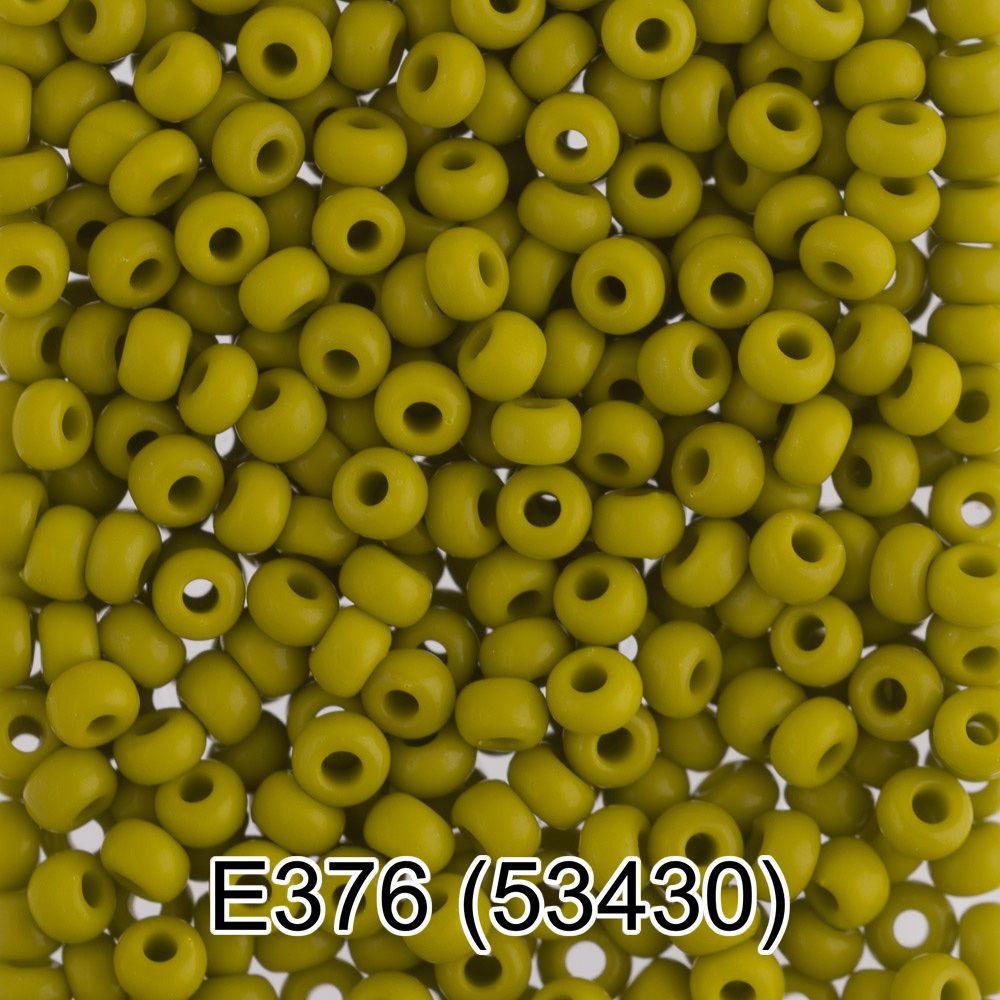 Бисер Gamma 10/0 (2.3 мм), 150 г (10х5 г), E376 оливковый, 53430, круглый 5