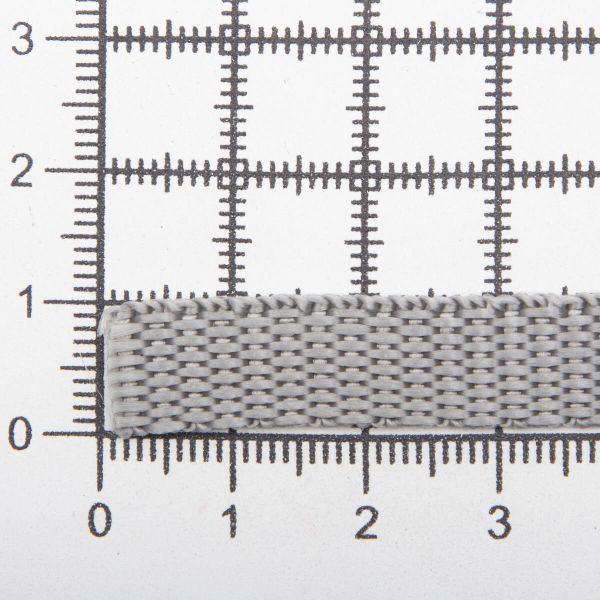 Стропа (ременная лента) 10 мм / 25 метров, толщ. 1.0 мм, [5.5 г/пог.м], 100% п/п, 33-1 серый