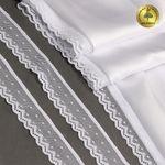 Кружево эластичное (стрейч) 25 мм, 8028, цв.01 белый уп.50м, Kruzhevo