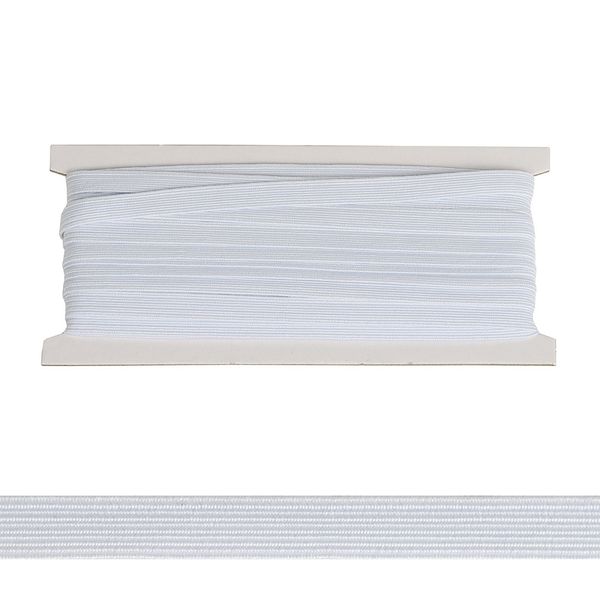 Резинка бельевая (стандартная) 8.0 мм / 10 метров, белый