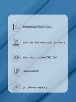 Оксфорд 600D PU1000 220 г/м², 150 см / 5 метров, ОКС.TBY600D.S066.5, S066 голубой