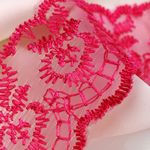 Кружево капроновое 45 мм / 9.14 м, TBS.30010 цв.028 (175) малиновый, Kruzhevo