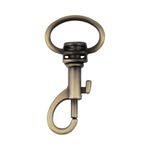 Карабин металл 13.0 мм (33х16 мм), 10 шт, 24 под бронзу, Gamma GH 105/13/10