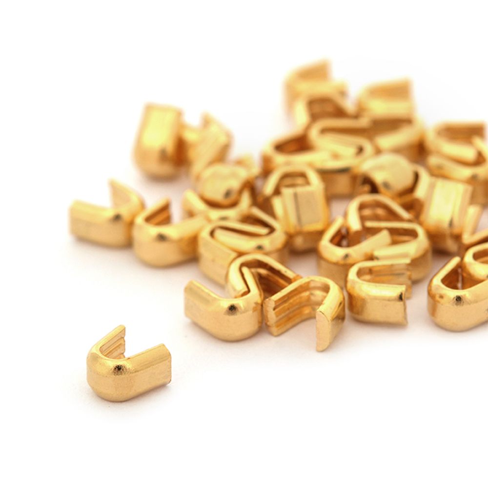 Ограничитель верхний для молний U формы №5 арт.D13 цв.золото уп.500 шт Ограничитель верхний для молний U формы №5 арт.D13 цв.золото уп.500 шт