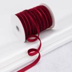 Лента бархатная (тесьма) 09.0 мм / 5 метров, 85 темно-красный