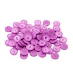 Пуговицы 4 прокола 24L=15 мм, (col.F (сиреневый)) CB, 72 шт