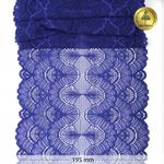 Кружево бельевое эластичное 195 мм / 3 м, 8034 цв.F223 синий ультрамарин, Kruzhevo