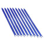 Бант бабочка 1,7х34см, 10 шт в упак, синий золотая полоса, 10 шт