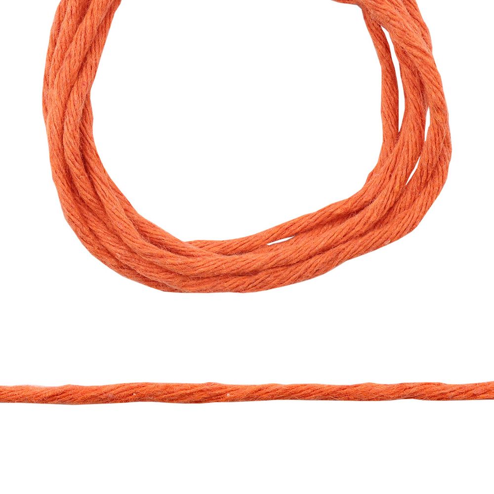 Шпагат х/б ⌀2-3 мм, 50 м, 1500 текс, оранжевый, 70098