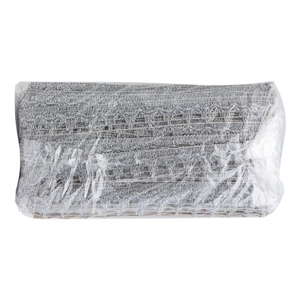 Тесьма 25 мм / 16 метров, серебро, 10171