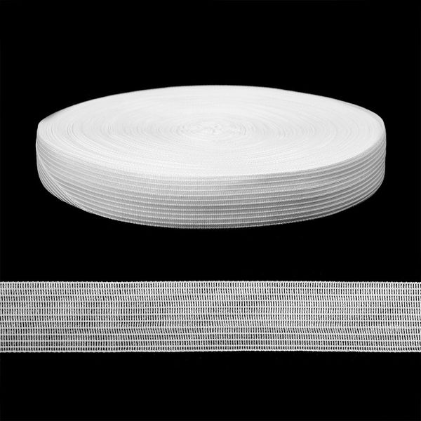 Тесьма (лента) окантовочная 18 мм / 50 метров, вязаная, 3С-235/18 цв.белый