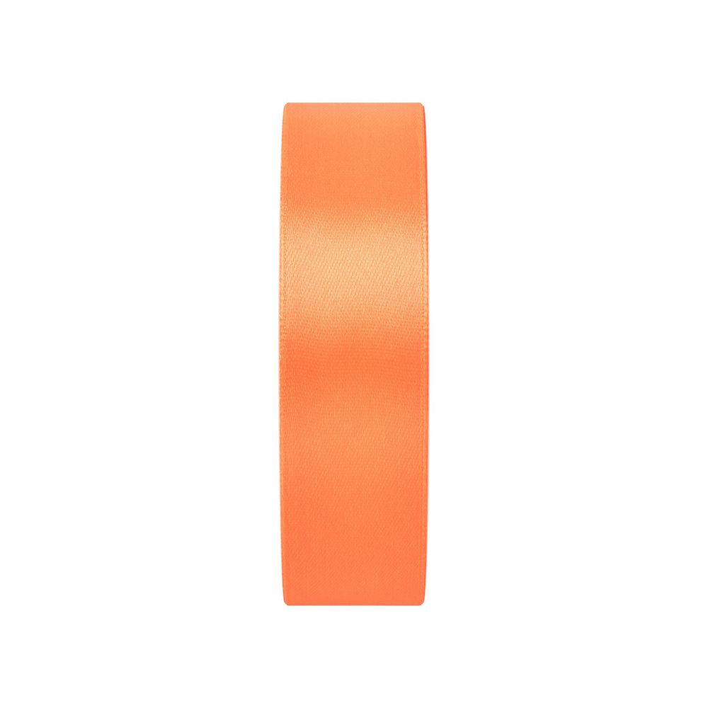 Лента атласная 1-сторонняя 25.0 мм / 33±2 метра, №511N(15-1360) оранжевый(неон), Gamma