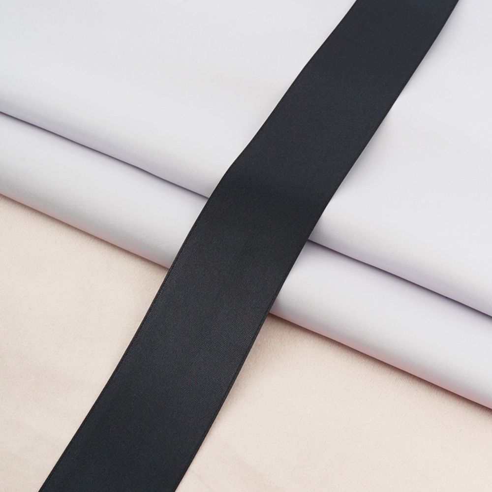 Лента атласная 2-сторонняя 50.0 мм / 22.86±1 метров, C1112 черный, 6102-0016, Globus