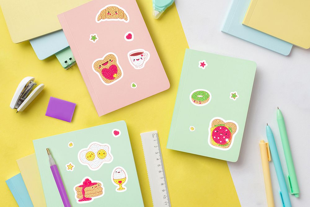 Алмазная (кристальная) мозаика Фрея ALVN-133, наклейки Завтрак, 19.5х14 см