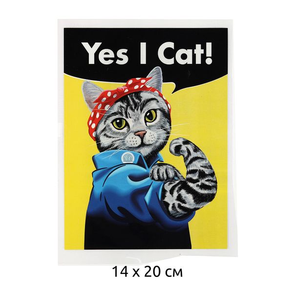 Термотрансфер TY.1315 I Cat 14х20см, уп.10 шт