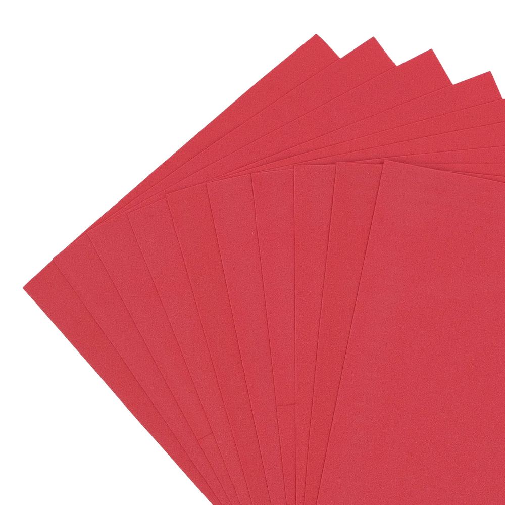 Фоамиран EVA-1010, 10 шт, 20х30 см, 1 мм., Astra&Craft (ZK-003/BK003 алый)