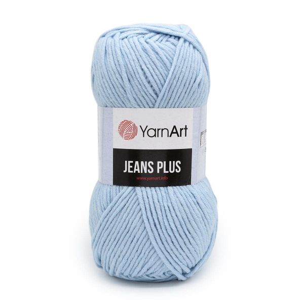 Пряжа YarnArt (ЯрнАрт) Jeans Plus / уп.5 мот. по 100 г, 160м, 75 голубой