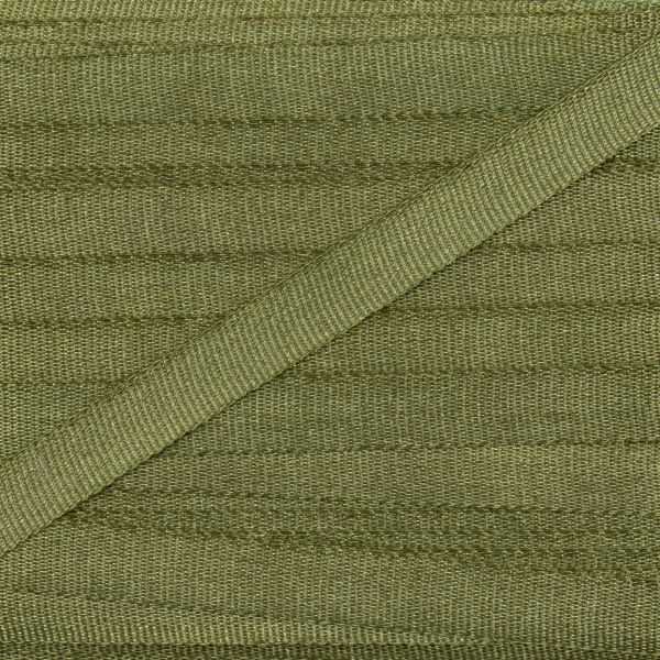 Лента (тесьма) шелковая 4.0 мм / 45.5±0.5 метров, №219 гр.зеленый, Gamma SR-4