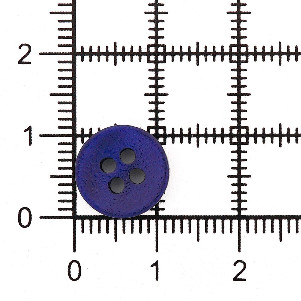 Пуговицы 4 прокола 18L=11 мм, пластик, col.03 темно-синий, 72 шт, CN2842