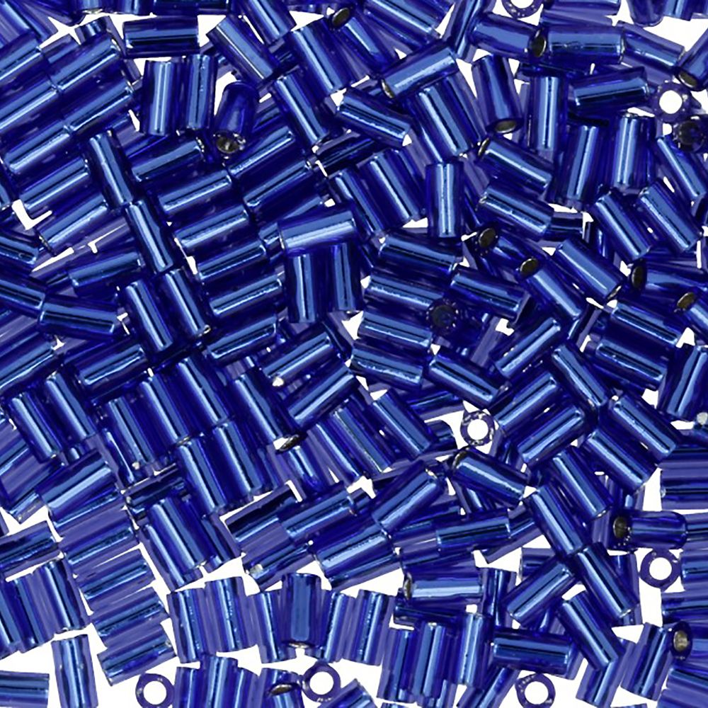 Бисер Toho Bugle 3 (3 мм), 5х5 г, 0028 яр.синий