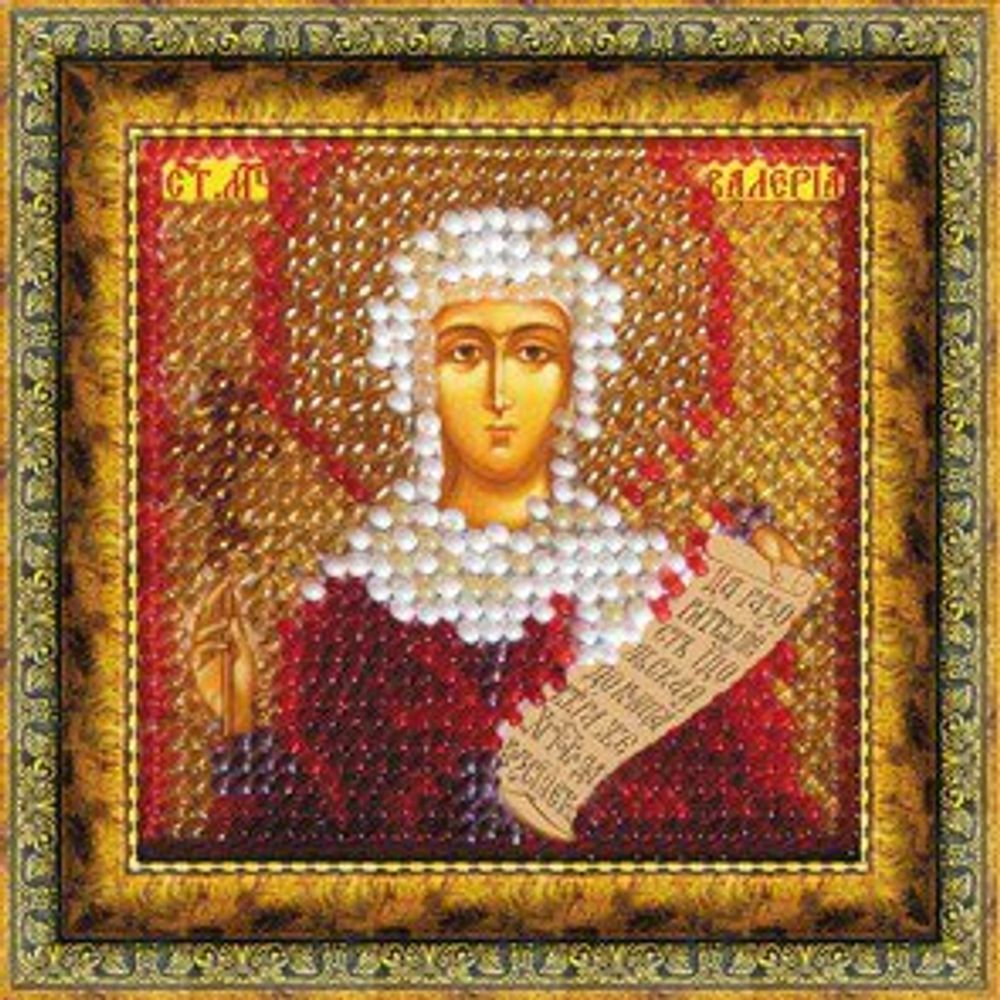 Рисунок для вышивания Вышивальная мозаика (ткань), 4070 Икона Св.мученица Валерия (Калерия) 6,5х6,5 см