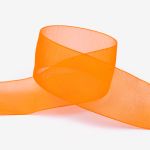 Лента капроновая (органза) 38.0 мм / 22.8±1 метра, 024 т. оранжевый, Blitz OR-38