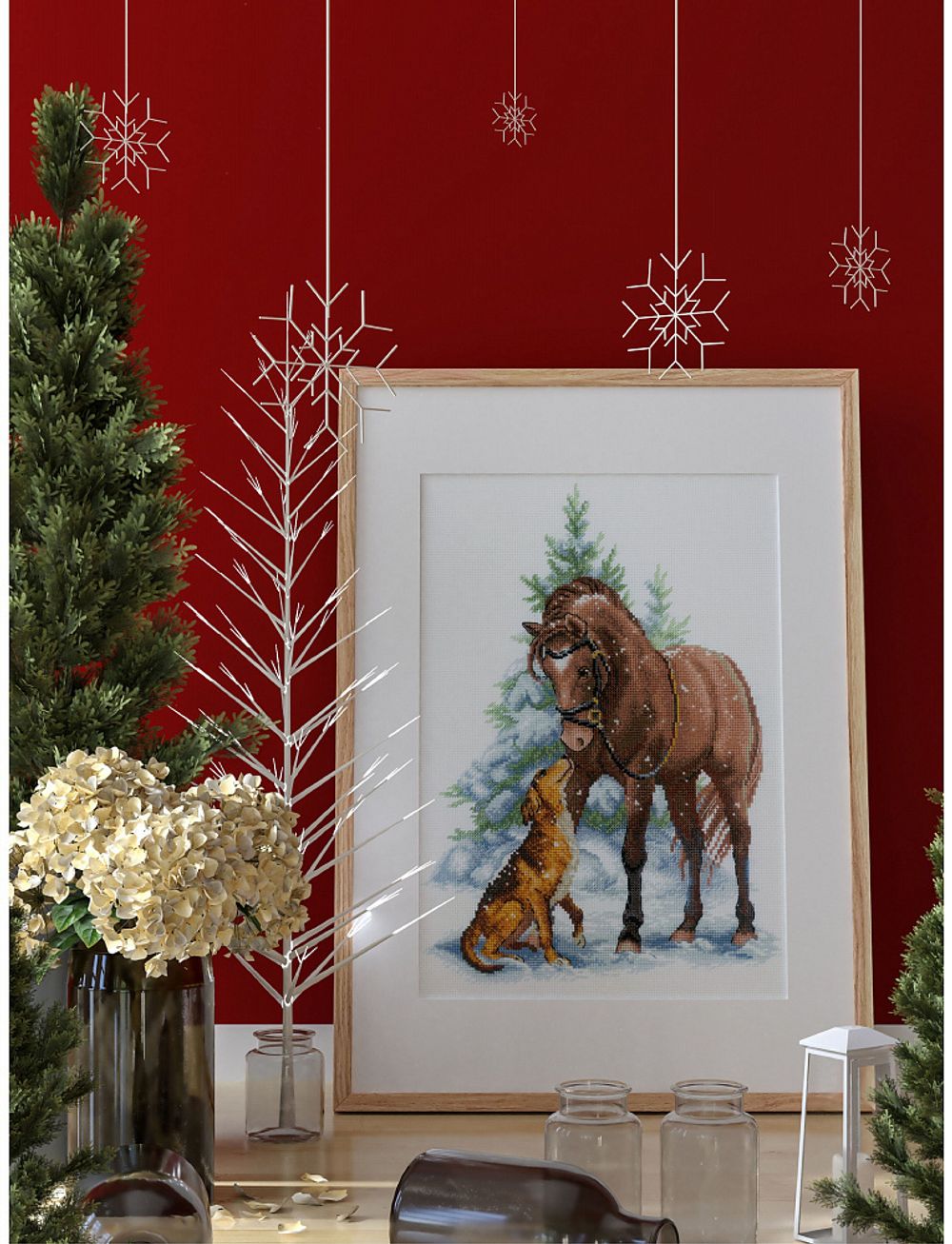 Набор для вышивания нитками Риолис, Привет, Дружок! 21х30 см