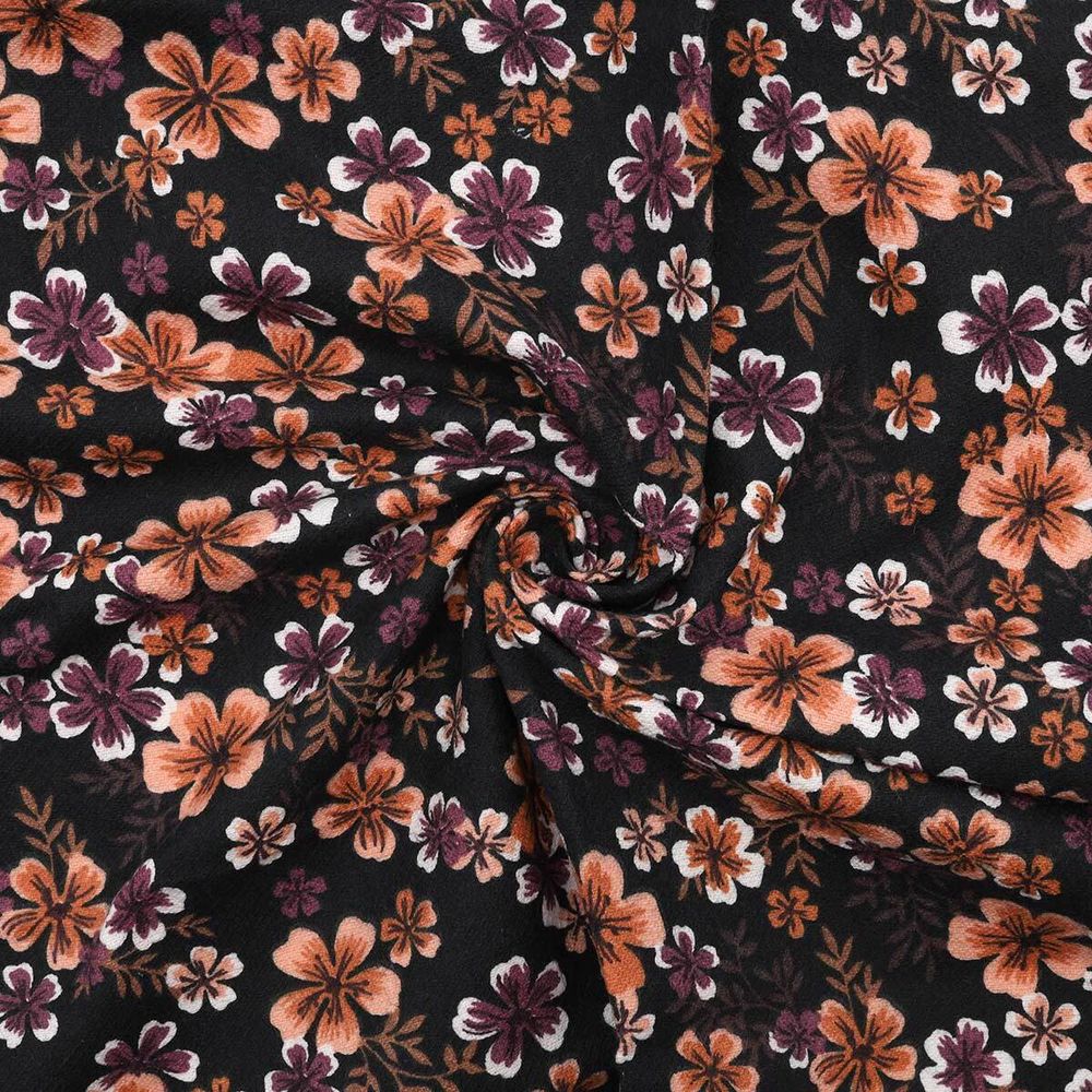 Ткань для рукоделия теплый хлопок набивной арт 531 рис 21297 вид 2 Жасмин, 50х50 см, Astra&amp;Craft