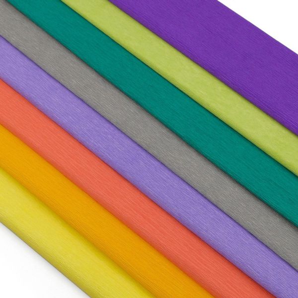 Бумага креповая 50х200 см, 35 г/м², 8 цветов Ассорти 2 Astra&Craft