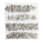 Кнопка рубашечная (джерси) сеточка ⌀9.5 мм, ≈72 шт, МЕТАЛЛ, никель, NEW STAR